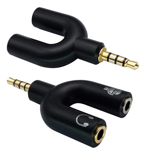Adaptador Aaotokk 3,5 Mm Macho A 2 Hembra, 2 Pack 0