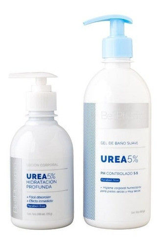 Promo Crema Corporal + Gel Baño Urea 5% Hidratación Profunda 0