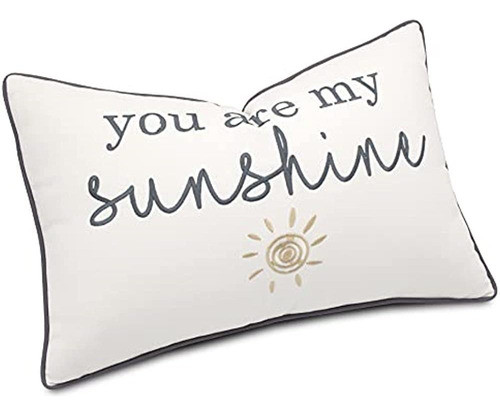 Yugtex You Are My Sunshine Algodón Bordado Lumbar Decorativo 1