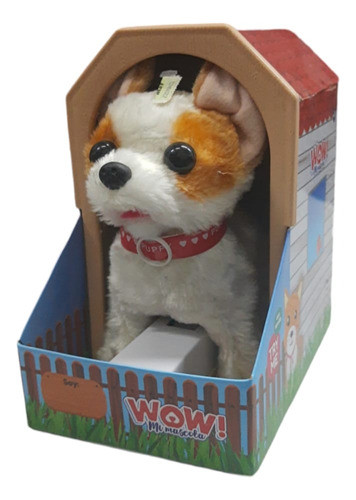 Perrito Blanco Marron Electronico Con Sonido Ik0282 0