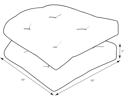 Almohada Perfecta Cojín De Asiento De Mimbre De Cinabrio Int 1