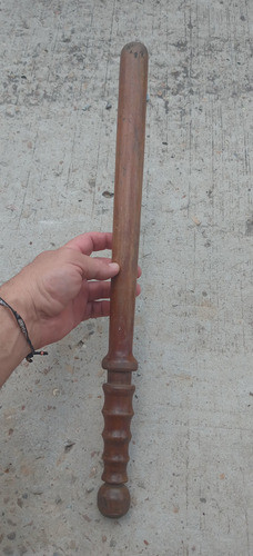 Antigua Tonfa Policial De Madera 0