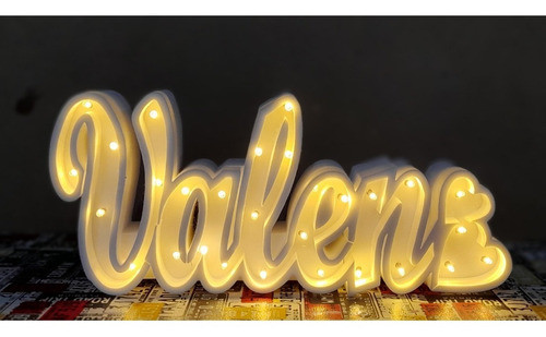 Nombres Iluminados 4 Letras 25 Cm - Polyfan Cartel Con Luces 1