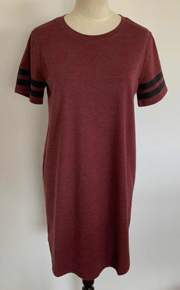 Forever21. Vestido Bordo Manga Corta. Mujer. Talle S #vec5 0