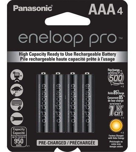 Pilas Recargables Panasonic Eneloop Pro Aaa 950mah Pack X4 0