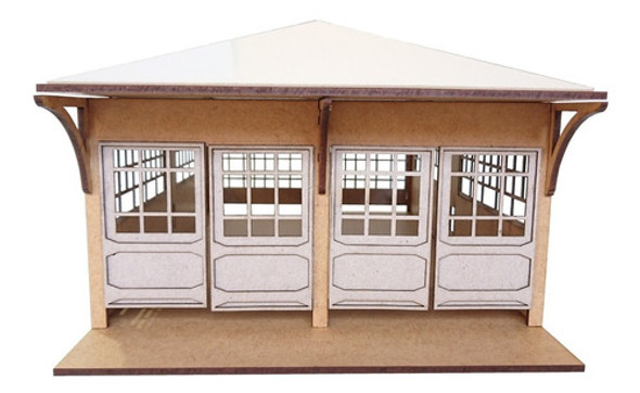 Maquete Garagem 4 Locomotivas Ho Ferromodelismo 1