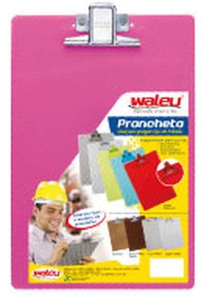 Prancheta Plastica Super Metal Rosa 1