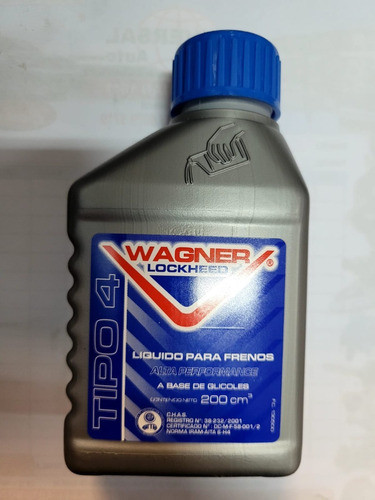 Liquido Para Frenos Wagner Dot4 Tipo4 200 Ml 1