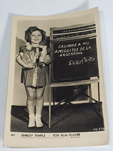 Antigua Fotografia Shirley Temple-b104 0