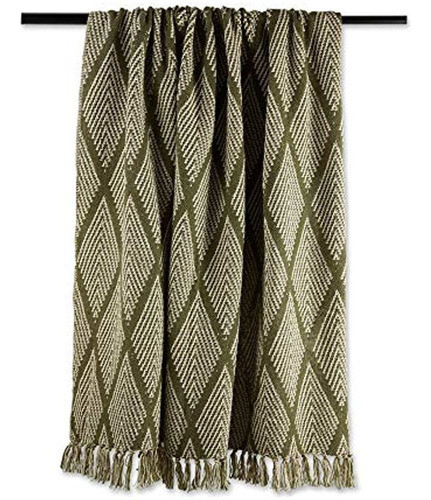 Dii Diamond Throw Collection Manta De Algodón Tejido Con Fle 1
