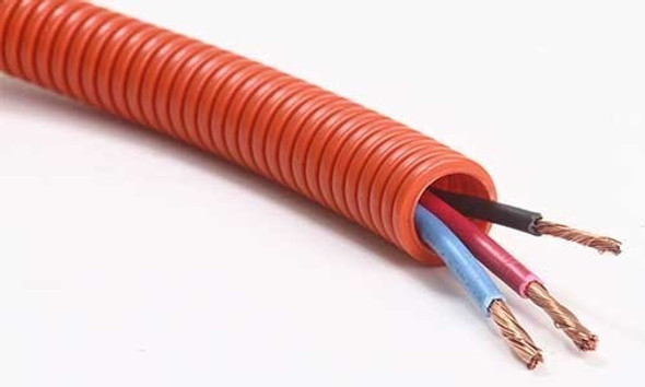 Caño Corrugado 1 Pulgada Rollo X 25 Mts Naranja - Huferjo 1