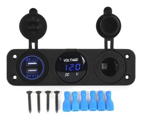 12-24v Cargador De Coche Dual Usb Port Splitter Poder Enchuf 0