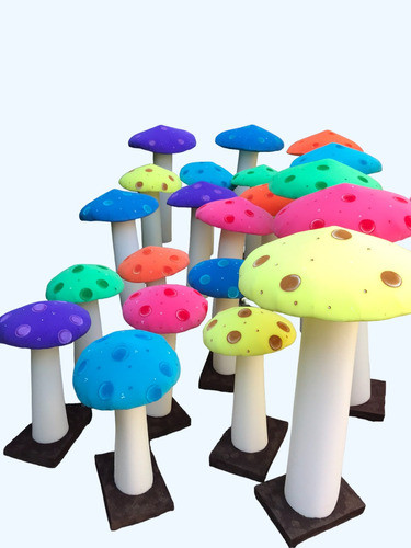 Hongos De Utilería Escenografía Adorno En Goma Espuma Teatro 0