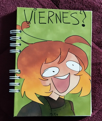 Libreta A5, Tapa Dura, Diseño Memo Viernes Y Calendario 2024 1