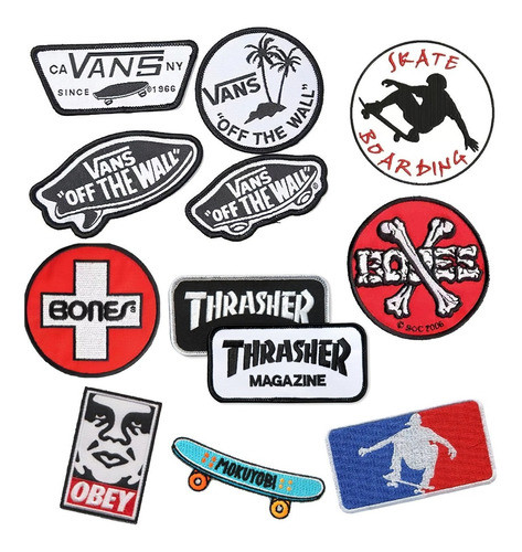 Parches Bordados  Apliques Tablas Skate Skateboards Skater 0