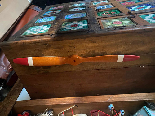 Hélice Madera Decoración 60 Cm Aeroplano 1