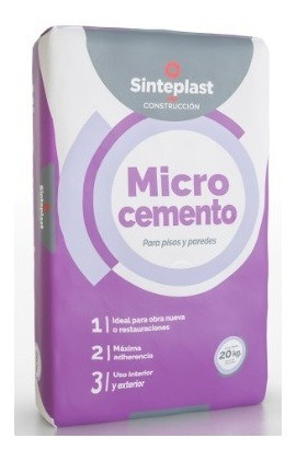 Microcemento Negro 20kg Sinteplast 0