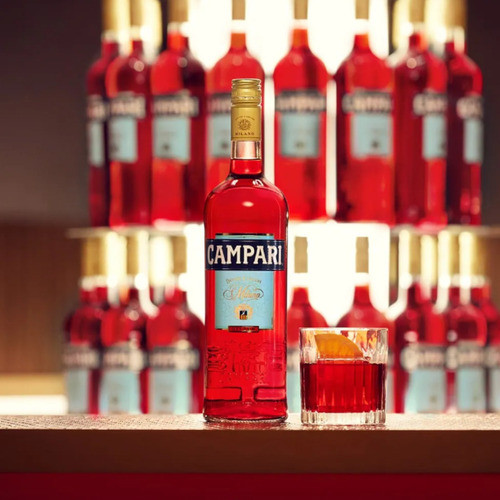 Kit 4 Campari Italiano Importado 1l Aperitivo Original 1