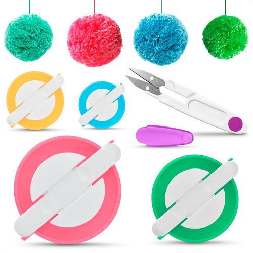 Kit De Arte Para Hacer Pompoms De Lana, Tamaño Grande 0