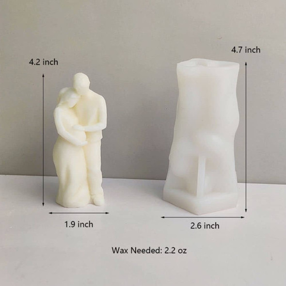 Molde Silicona Vela Pareja Hombre Y Mujer Embarazada 1