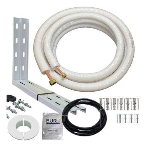 Kit Instalação Ar Cond 9/12000btus 1/4-3/8 C/ Suporte 3m Br 0