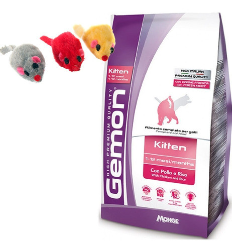 Gemon High Premium Kitten Pollo Y Arroz 1.5 Kg Con Regalo 0