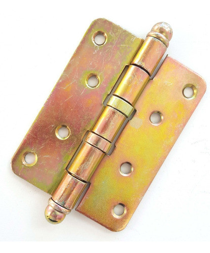 Bisagras Munision 100x75 X2.5mm Zincado Amarilo Reforzada X3 1