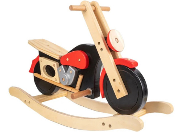 Moto Balancín En Madera Mecedora Importado 75cm Ltf Shop 0