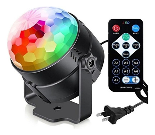 Bola De Luces Led Rgb Audioritmica Discoteca + Control 0