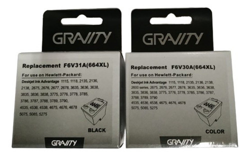 Pack Cartuchos Tinta 664xl Negro + Color Deskjet 2135/3635 1