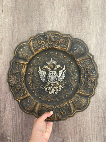 Plato Decorativo Para Colgar De Metal,.pesado 0