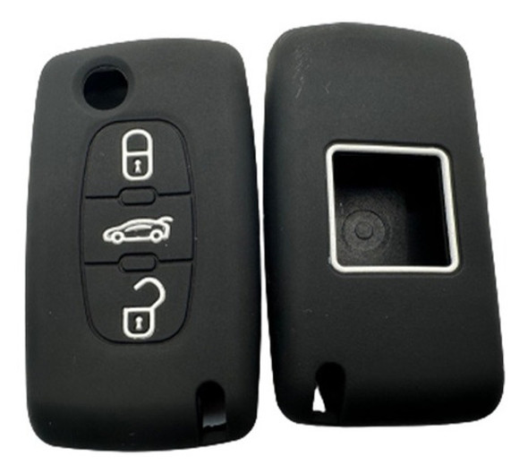 Cubre Llave De Silicona Peugeot 3 Botones  307-408 Negro 0