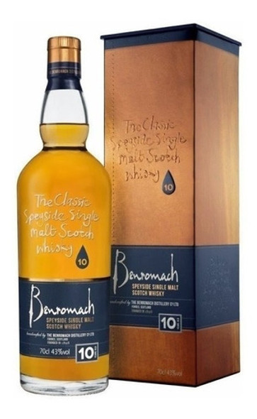 Whisky Benromach 10 Años - Single Malt, 700 Ml. 0