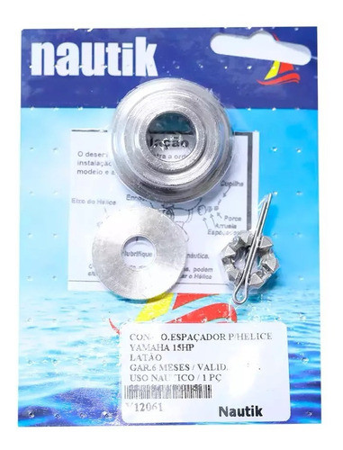 Kit Espaçador Encosto Porca Hélice Yamaha 15hp E 20hp 0