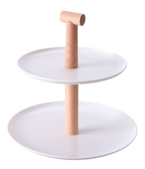 Bandeja De Presentación De Dulces Portacupcakes 2 Pisos 0