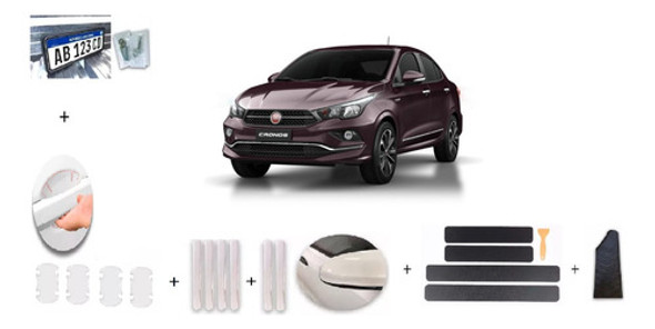 Kit Combo De Accesorios De Protección Para Fiat Cronos 2020 1