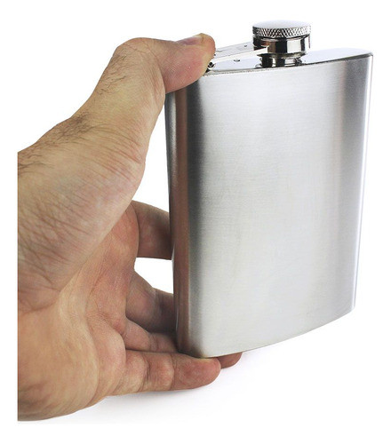 Cantil De Bolso Para Whisky Bebidas Inox 240ml 1