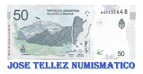 Bottero 5206 $ 50 Pesos Condor Serie B Unc Palermo 0