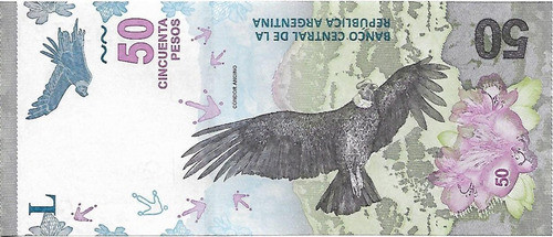 Bottero 5206 $ 50 Pesos Condor Serie B Unc Palermo 1