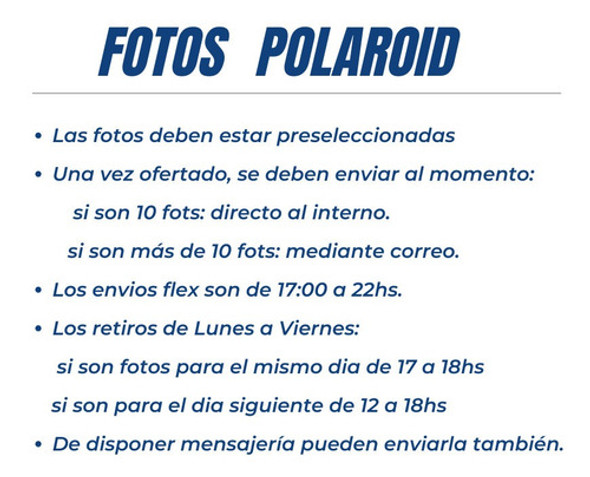 Imprimir Fotos Polaroid Imantadas X30 Revelado Digital 10x9 1