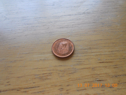 Euro España Moneda De 1 Centavo Año 2015 0