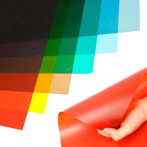 Celuloide En Laminas Esmerilado Traslucido De Color 50x70 X1 0