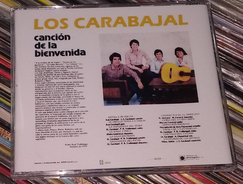 Los Carabajal Cancion De La Bienvenida Cd Bajado De Lp Kktus 1
