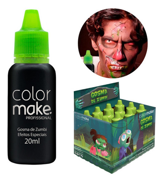 Efeito Gosma Zumbi 20ml Colormake Helloween Cosplay Festas 0 Efeito Gosma Zumbi 20ml Colormake Helloween Cosplay Festas 0