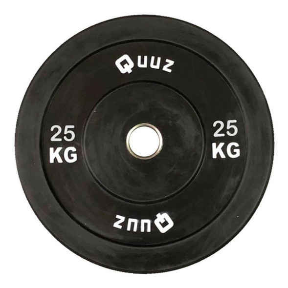 Disco Bumper 25 Kg Goma Olimpico Quuz X Unidad Levantamiento 0