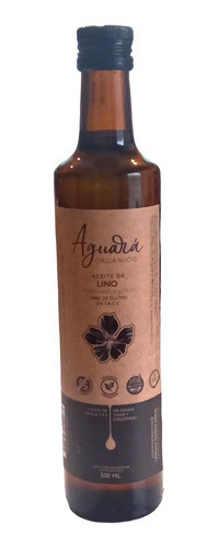 Aceite De Lino Orgánico Sin Tacc X 500ml  Aguara 0