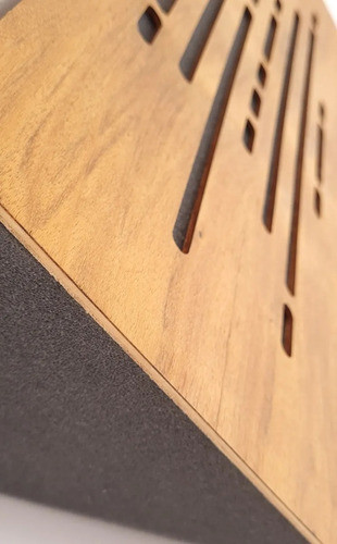 Kit 3 Bass Trap Em Madeira Premium - Amadeirado 1