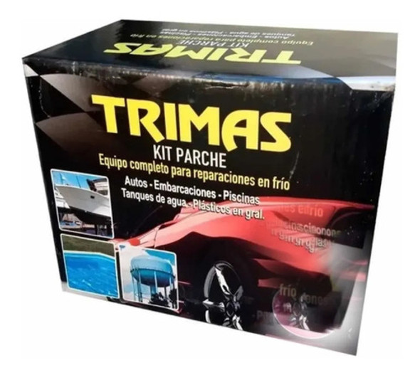 Kit Reparacion Auto Trimas Resina + Lana De Vidrio X 500cm3 0