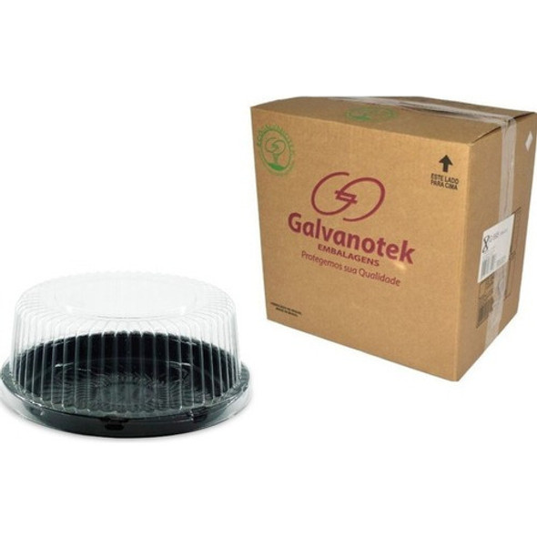 Embalagem Bolo Torta G 35 M Preta Galvanotek - Cx 100 Unid 1