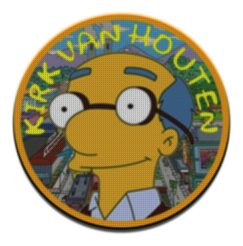 Parche Circular Simpsons Kirk Van Houten M02 0